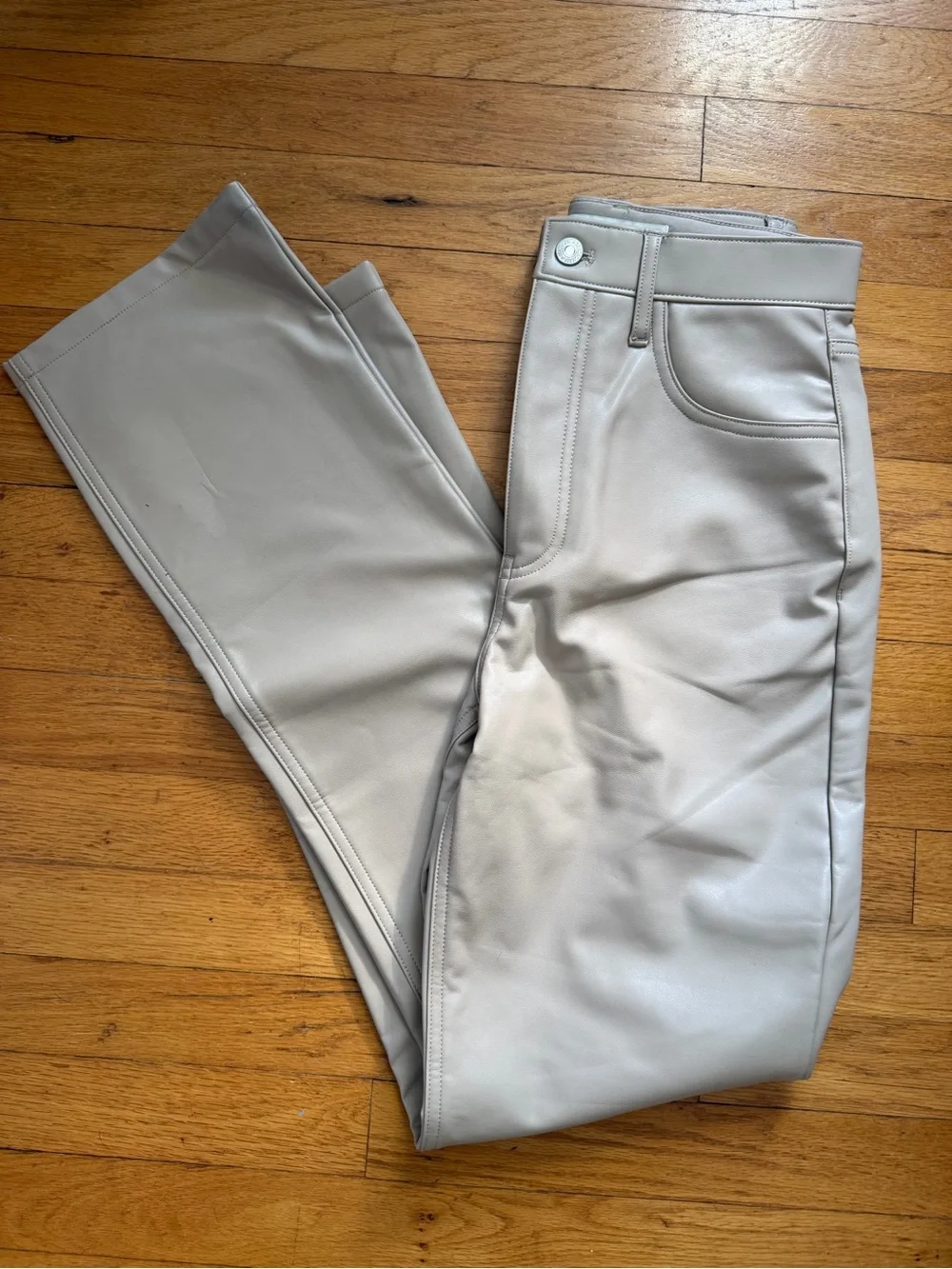 Abercrombie Ultra High Rise Leather Pants